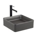 Lena E-W1003MF Tezgah Üstü Lavabo Mat Füme