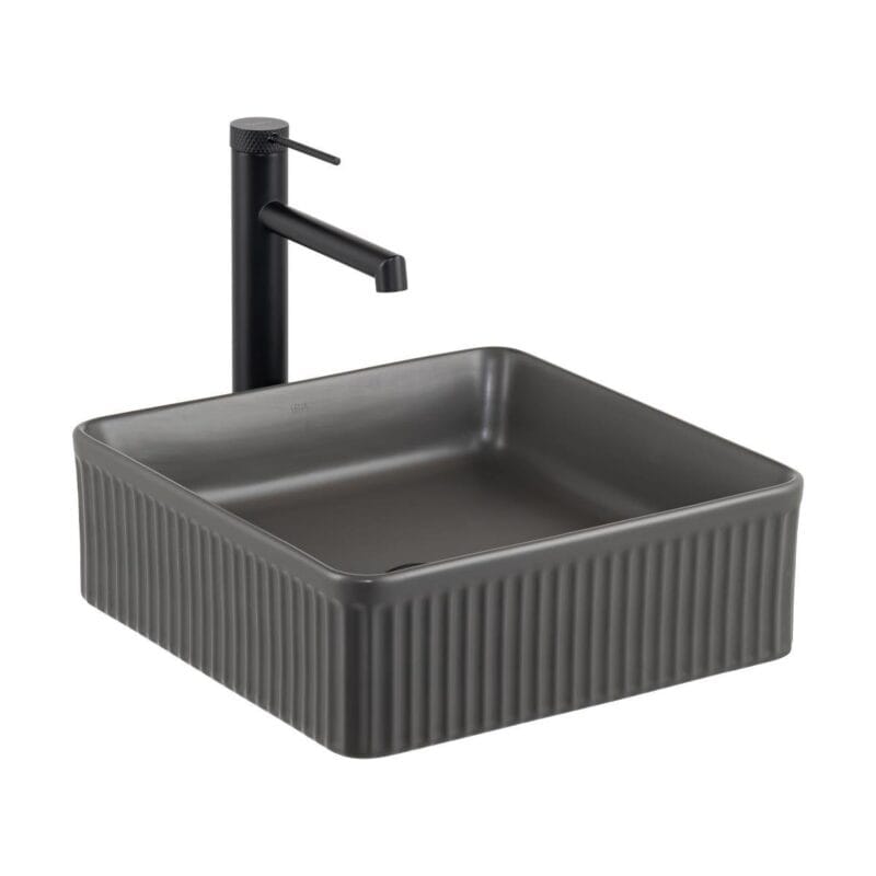 Lena E-W1003MF Tezgah Üstü Lavabo Mat Füme