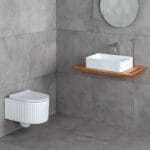 Lena E-W1004MB Tezgah Üstü Lavabo Mat Beyaz