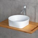 Lena E-W1050MB Tezgah Üstü Lavabo Mat Beyaz