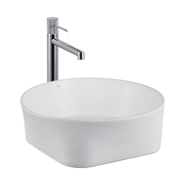 Lena E-W1050MB Tezgah Üstü Lavabo Mat Beyaz