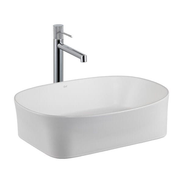 Lena E-W1051MB Tezgah Üstü Lavabo Mat Beyaz