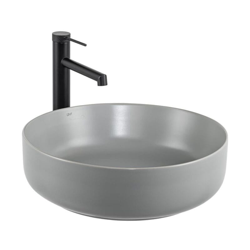 Lena E-W1201MG Tezgah Üstü Lavabo Mat Gri