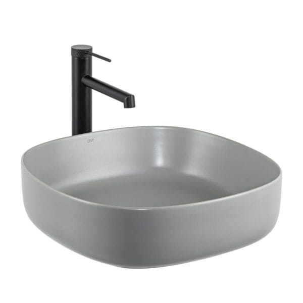 Lena E-W1203MG Tezgah Üstü Lavabo Mat Gri