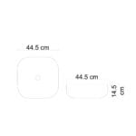 Lena E-W1203MS Tezgah Üstü Lavabo Mat Siyah