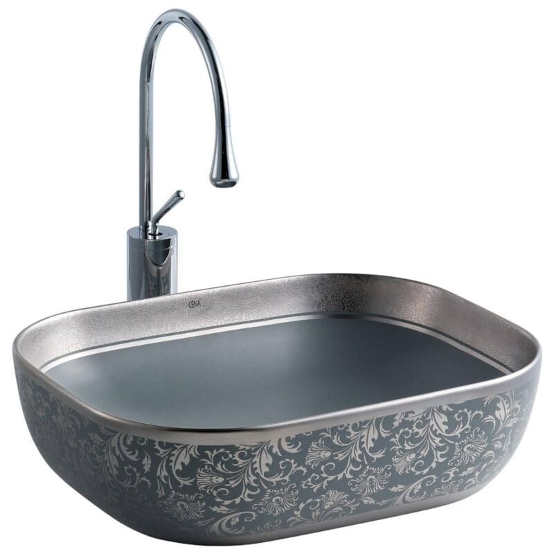 Lena EH-4290MGG Tezgah Üstü Porselen Lavabo