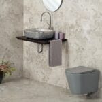 Lena EH-4290MGG Tezgah Üstü Porselen Lavabo