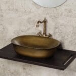 Lena EH-4600BR Tezgah Üstü Lavabo Bronz