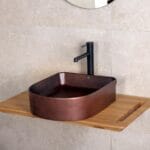 Lena EH-5110C Tezgah Üstü Lavabo Mat Bronz
