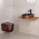 Lena EH-5110C Tezgah Üstü Lavabo Mat Bronz
