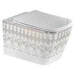 Lena ET-Y7032BK Asma Klozet Beyaz & Altın