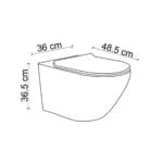 Lena ET-Y7032BY Asma Klozet Beyaz & Altın