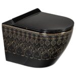 Lena ET-Y7032SY Asma Klozet Siyah & Altın