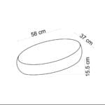 Lena EX-4710M7 Tezgah Üstü Lavabo Siyah & Altın Mermer