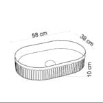 Lena EY-4702 Tezgah Üstü Lavabo Beyaz