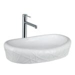 Lena EY-4707 Tezgah Üstü Lavabo Parlak Beyaz