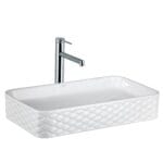 Lena EY-4708 Tezgah Üstü Lavabo Parlak Beyaz