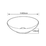 Lena EY-7031 Tezgah Üstü Porselen Lavabo