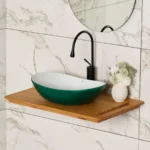 Lena EY-8000MY Tezgah Üstü Lavabo Yeşil