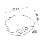 Lena EY-9102 Tezgah Üstü Lavabo Mat Beyaz