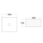 Lena o E-2105C Tezgah Üstü Porselen Lavabo