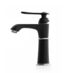 Orka Premium Lavabo Bataryası Siyah-Krom Pr1801C