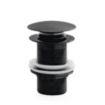 Orka Topkapı Basmalı Üst Sifon Taşmasız Siyah Tp353B