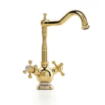 Orka Truva Mutfak Eviye Armatürü Gold Tr3702G