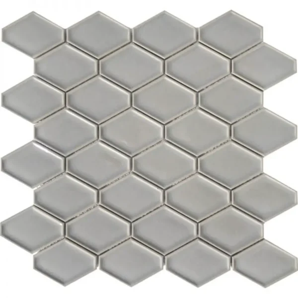 Pukka Tile Açık Bej Clipped Diamond Porselen Mozaik
