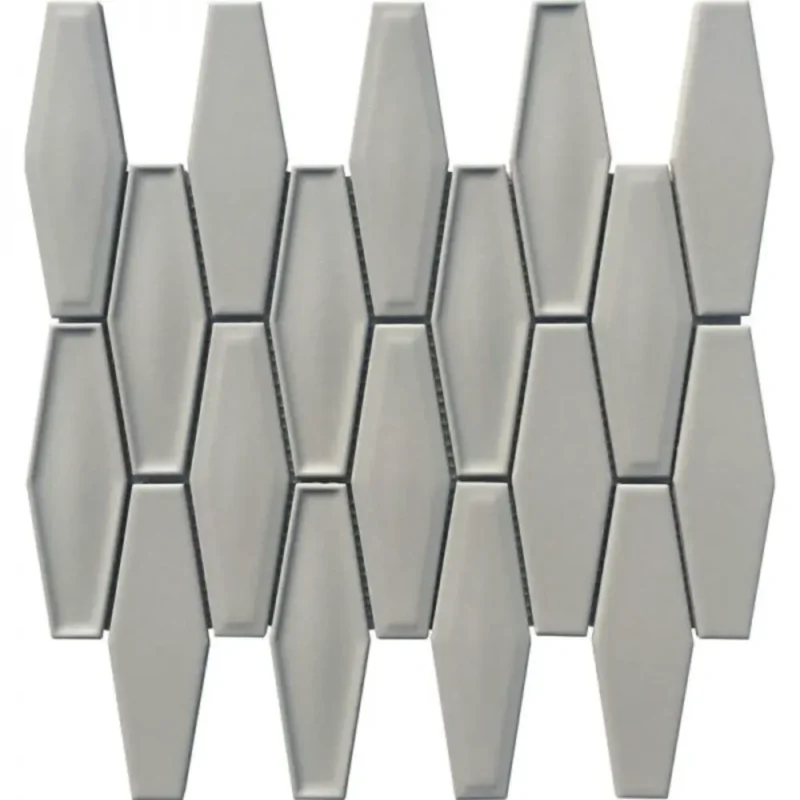 Pukka Tile Açık Gri Elongated HexagonPorselen Mozaik