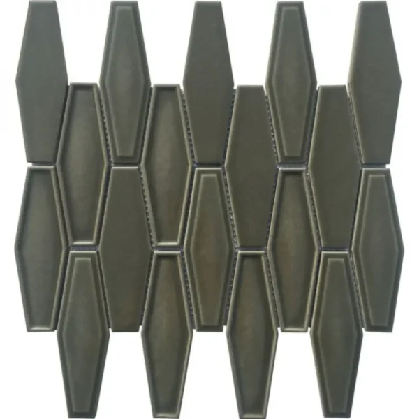 Pukka Tile Açık Yeşil Elongated HexagonPorselen Mozaik