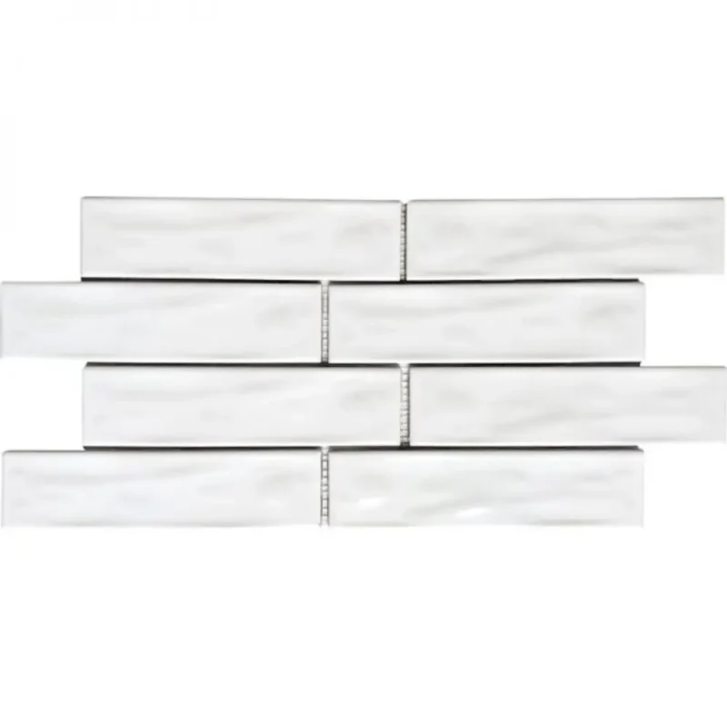 Pukka Tile Beyaz Artisan Brick Porselen Mozaik