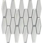 Pukka Tile Beyaz Elongated HexagonPorselen Mozaik