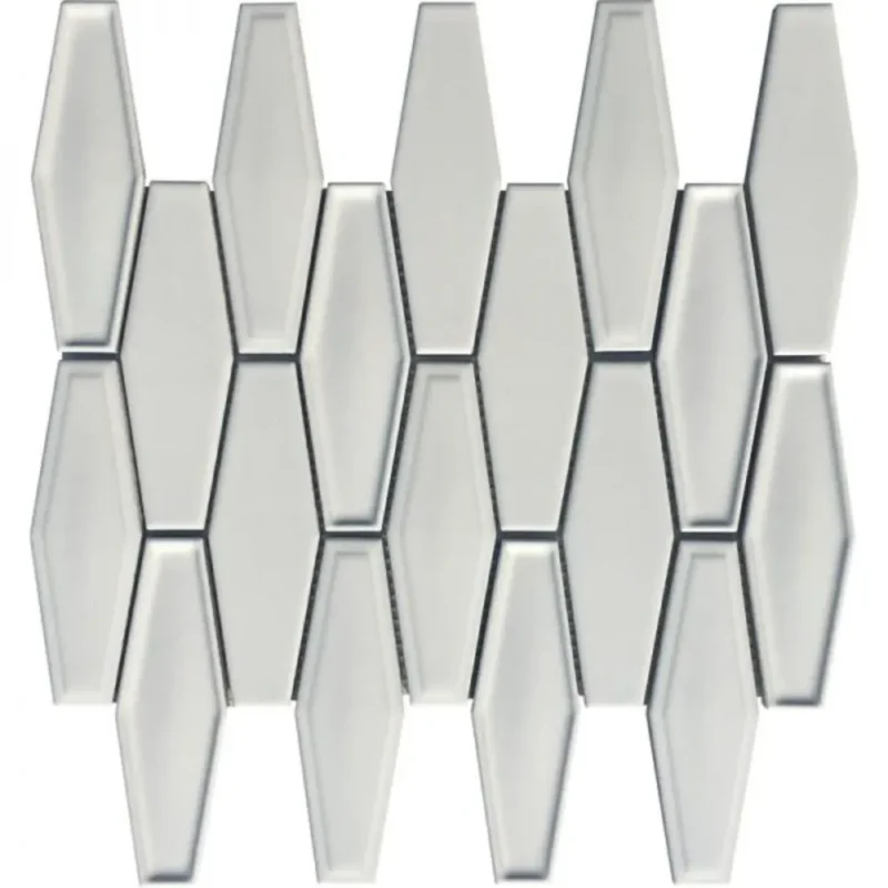 Pukka Tile Beyaz Elongated HexagonPorselen Mozaik