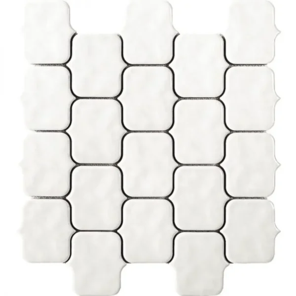 Pukka Tile Beyaz Horizon Porselen Mozaik