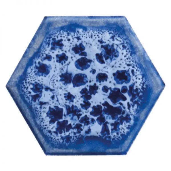 Pukka Tile Blue HexagonPorselen Mozaik
