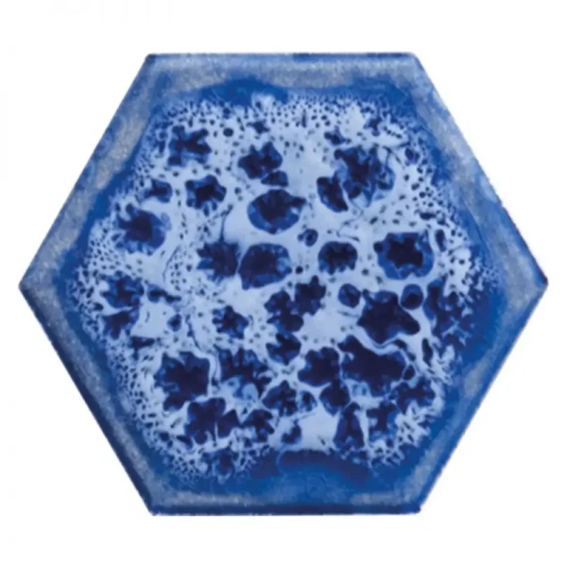 Pukka Tile Blue HexagonPorselen Mozaik
