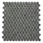 Pukka Tile Drop 01Glossy Penny Round Porselen Mozaik