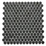 Pukka Tile Drop 03Glossy Penny Round Porselen Mozaik