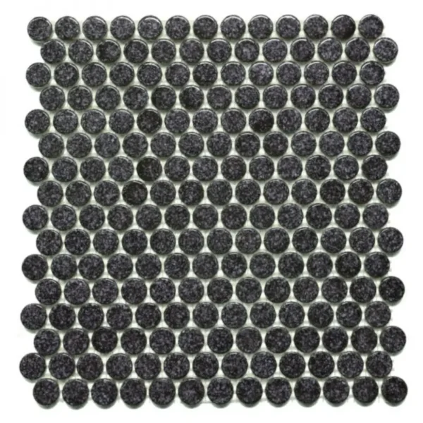 Pukka Tile Drop 03Glossy Penny Round Porselen Mozaik