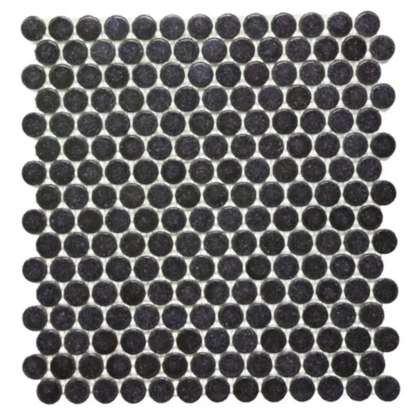 Pukka Tile Drop 04Glossy Penny Round Porselen Mozaik