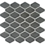 Pukka Tile Duman Grisi Clipped Diamond Porselen Mozaik