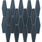 Pukka Tile Duman Mavisi Elongated HexagonPorselen Mozaik