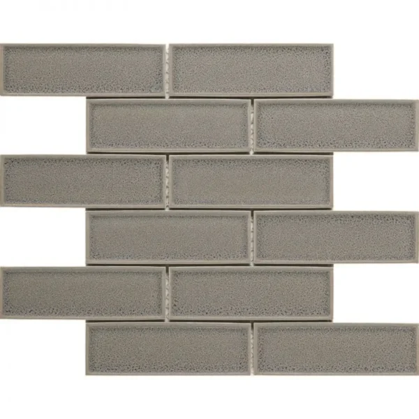 Pukka Tile Füme 2x6 Bevelled Brick Porselen Mozaik