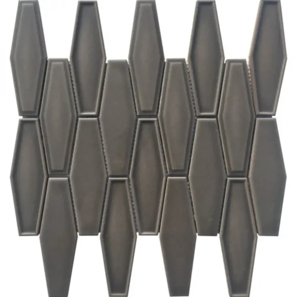 Pukka Tile Füme Elongated HexagonPorselen Mozaik