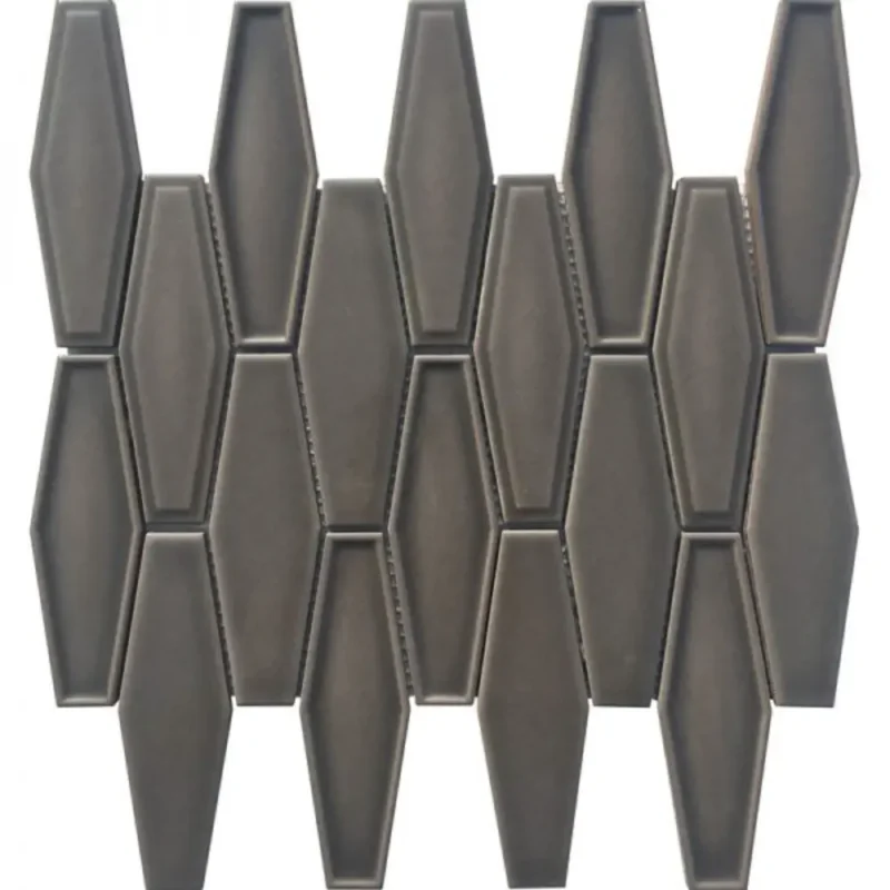 Pukka Tile Füme Elongated HexagonPorselen Mozaik