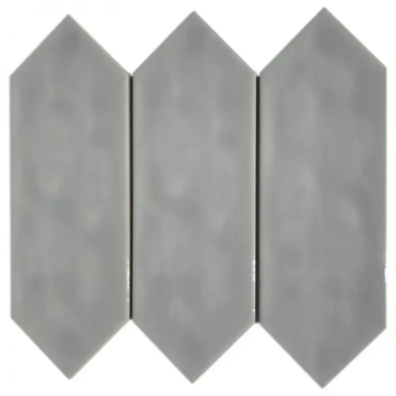 Pukka Tile Gri Large Picket Porselen Mozaik