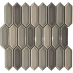 Pukka Tile Kahve Rengi Blend Small Picket Porselen Mozaik