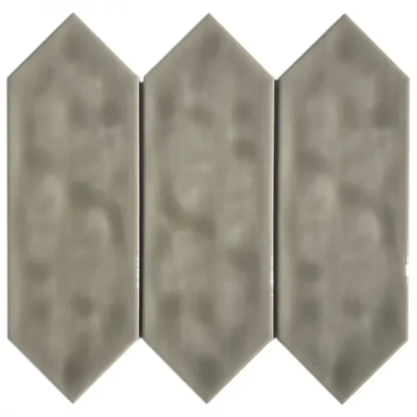 Pukka Tile Kahve Rengi Large Picket Porselen Mozaik