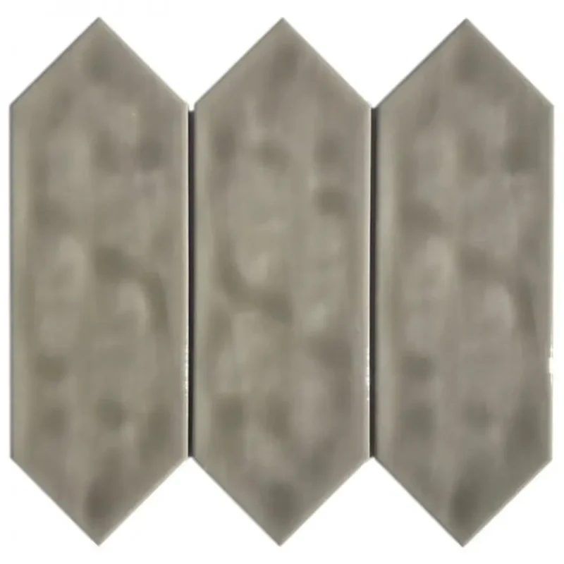 Pukka Tile Kahve Rengi Large Picket Porselen Mozaik